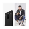 Husa Xiaomi Redmi Note 9 / Redmi 10X 4G Lemontti Carbon Case Flexible Albastru