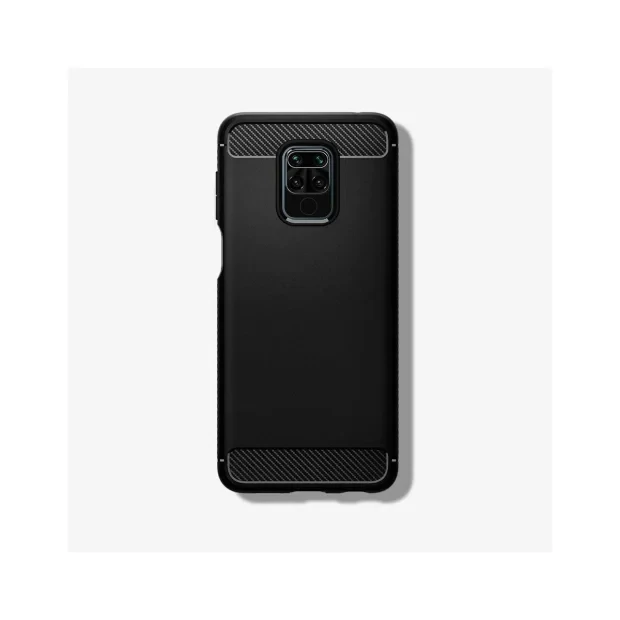 Husa Xiaomi Redmi Note 9 / Redmi 10X 4G Lemontti Carbon Case Flexible Albastru