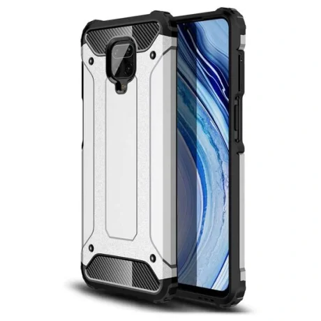 Husa Xiaomi Redmi Note 9 / Redmi 10X 4G Lemontti Hybrid Armor Argintiu