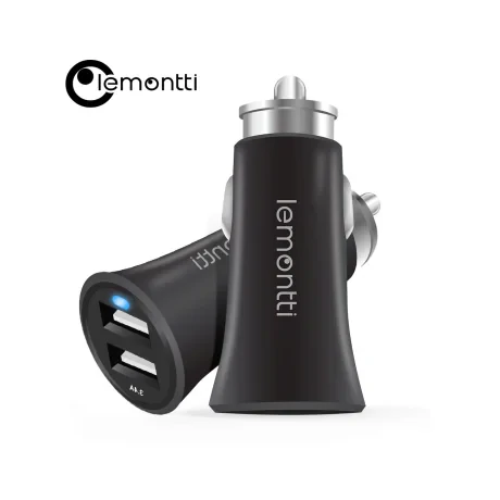 Incarcator Auto Lemontti 3.4A Dual USB Negru