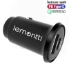 Incarcator Auto Lemontti Quick Charge 5A Type-C + USB 30W Negru
