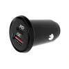 Incarcator Auto Lemontti Quick Charge 5A Type-C + USB 30W Negru