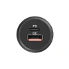 Incarcator Auto Lemontti Quick Charge 5A Type-C + USB 30W Negru