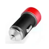 Incarcator Auto Type-C Lemontti 3.1A Dual USB Negru-Rosu (cablu detasabil)