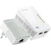 KIT ADAPTOR POWERLINE TP-LINK tehnologie AV,  AV600, pana la 300Mbps, 2 porturi 10/100Mbps, wireless 300Mbps, compus din TL-WPA4220 &amp;amp; TL-PA4010 &quot;TL-WPA4220KIT&quot;