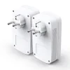 KIT ADAPTOR POWERLINE TP-LINK tehnologie AV2, AV1300, pana la 1300Mbps, 3 porturi Gigabit, priza AC, 2 buc. &quot;TL-PA8030P KIT&quot;