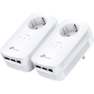 KIT ADAPTOR POWERLINE TP-LINK tehnologie AV2, AV1300, pana la 1300Mbps, 3 porturi Gigabit, priza AC, 2 buc. &quot;TL-PA8030PKIT&quot;