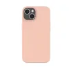 Lemontti Husa Liquid Silicon MagCharge iPhone 14 Coral (protectie 360°, material fin, captusit cu microfibra)