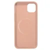 Lemontti Husa Liquid Silicon MagCharge iPhone 14 Coral (protectie 360°, material fin, captusit cu microfibra)