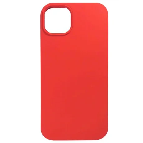 Lemontti Husa Liquid Silicon MagCharge iPhone 14 Plus Rosu (protectie 360°, material fin, captusit cu microfibra)