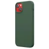 Lemontti Husa Liquid Silicon MagCharge iPhone 14 Plus Verde (protectie 360°, material fin, captusit cu microfibra)