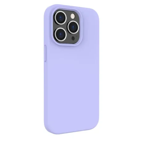 Lemontti Husa Liquid Silicon MagCharge iPhone 14 Pro Mov (protectie 360°, material fin, captusit cu microfibra)