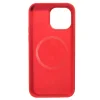 Lemontti Husa Liquid Silicon MagCharge iPhone 14 Pro Rosu (protectie 360°, material fin, captusit cu microfibra)