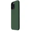 Lemontti Husa Liquid Silicon MagCharge iPhone 14 Pro Verde (protectie 360°, material fin, captusit cu microfibra)