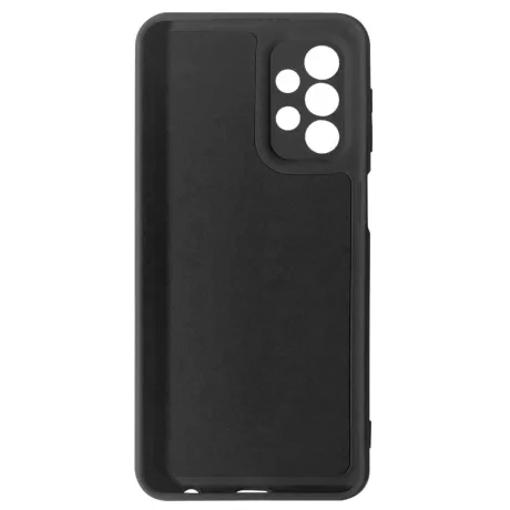 Lemontti Husa Silicon Soft Slim Samsung Galaxy A23 4G / A23 5G Black (material mat si fin, captusit cu microfibra)