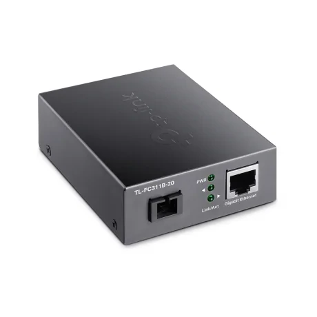 MEDIA CONVERTOR TP-LINK 1 x Gigabit RJ45 WDM Half-Duplex/Full-Duplex, SC single-mode fiber, 1× Gigabit SC Fiber Port, pana la 20km "TL-FC311B-20"