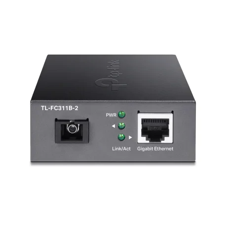 MEDIA CONVERTOR TP-LINK 1 x Gigabit RJ45 WDM Half-Duplex/Full-Duplex, SC single-mode fiber, 1× Gigabit SC Fiber Port, pana la 2km, montabil in sasiu &quot;TL-FC311B-2&quot;