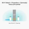 MESH TP-LINK, sistem hibrid, AC1200 + HomePlug AV1000, pt interior, 1200 Mbps, port LAN, WAN, 2.4 GHz | 5 GHz, antena interna x 2, standard 802.11ac, "Deco P9(2-pack)"