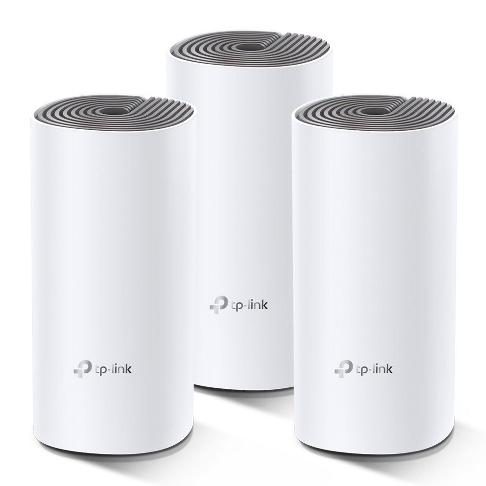 MESH TP-LINK, wireless, router AC1200, pt interior, 1200 Mbps, port LAN, WAN, 2.4 GHz | 5 GHz, antena interna x 2, standard 802.11ac, "Deco E4(3-pack)" thumb