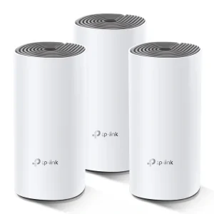 MESH TP-LINK, wireless, router AC1200, pt interior, 1200 Mbps, port LAN, WAN, 2.4 GHz | 5 GHz, antena interna x 2, standard 802.11ac, &quot;Deco E4(3-pack)&quot;