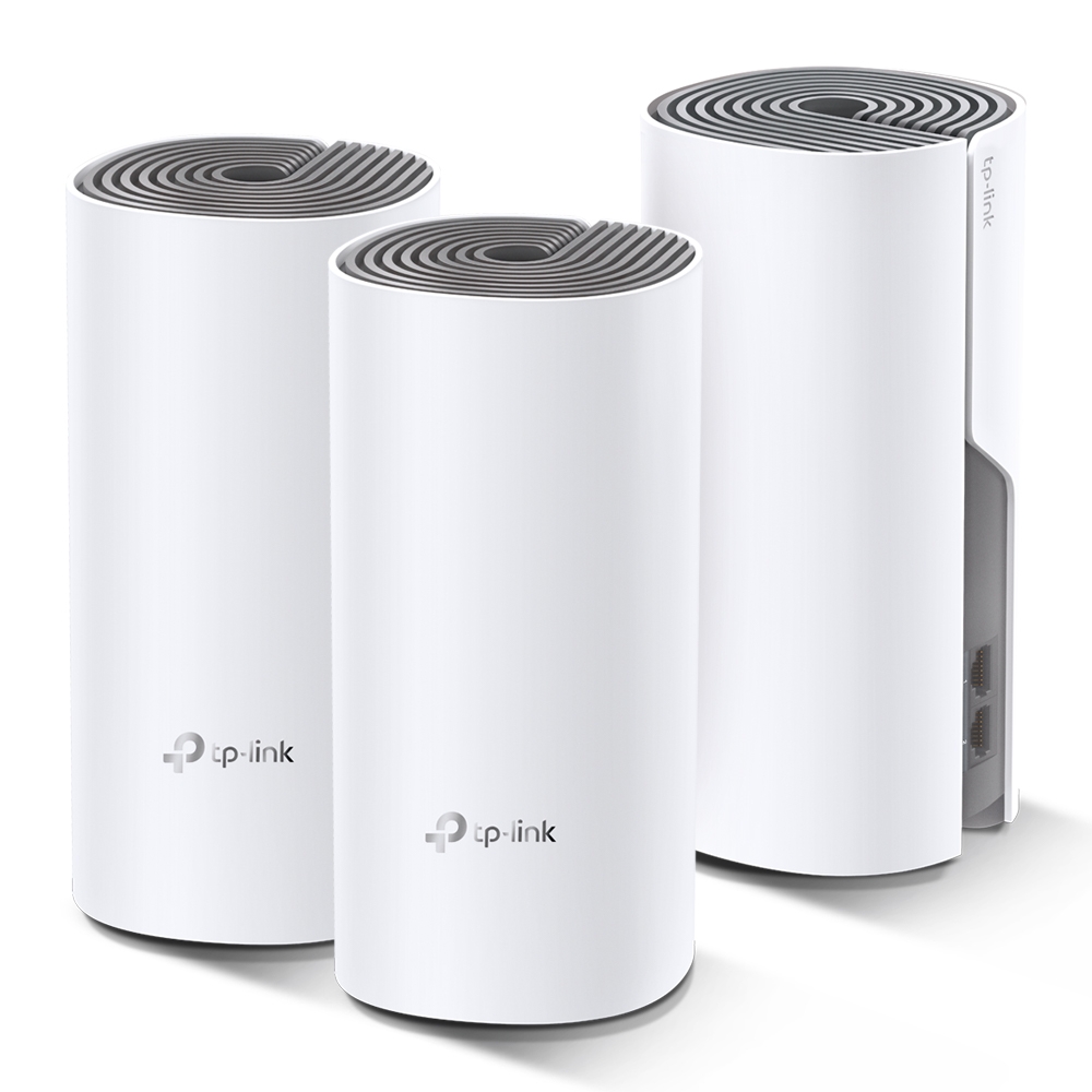 MESH TP-LINK, wireless, router AC1200, pt interior, 1200 Mbps, port LAN, WAN, 2.4 GHz | 5 GHz, antena interna x 2, standard 802.11ac, "Deco E4(3-pack)" thumb