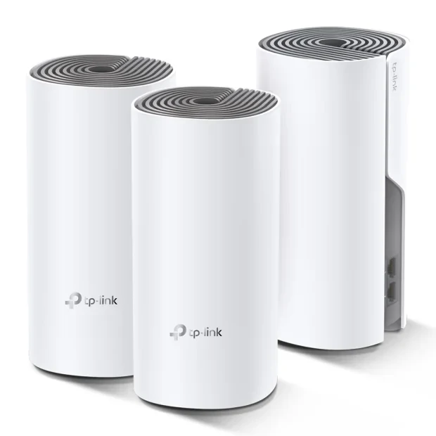 MESH TP-LINK, wireless, router AC1200, pt interior, 1200 Mbps, port LAN, WAN, 2.4 GHz | 5 GHz, antena interna x 2, standard 802.11ac, &quot;Deco E4(3-pack)&quot;