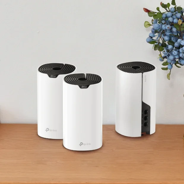 MESH TP-LINK, wireless, router AC1900, pt interior, 1900 Mbps, port LAN, WAN, 2.4 GHz | 5 GHz, antena interna x 3, standard 802.11ac, &quot;Deco S7(3-pack)&quot;