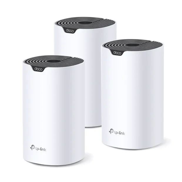 MESH TP-LINK, wireless, router AC1900, pt interior, 1900 Mbps, port LAN, WAN, 2.4 GHz | 5 GHz, antena interna x 3, standard 802.11ac, &quot;Deco S7(3-pack)&quot;