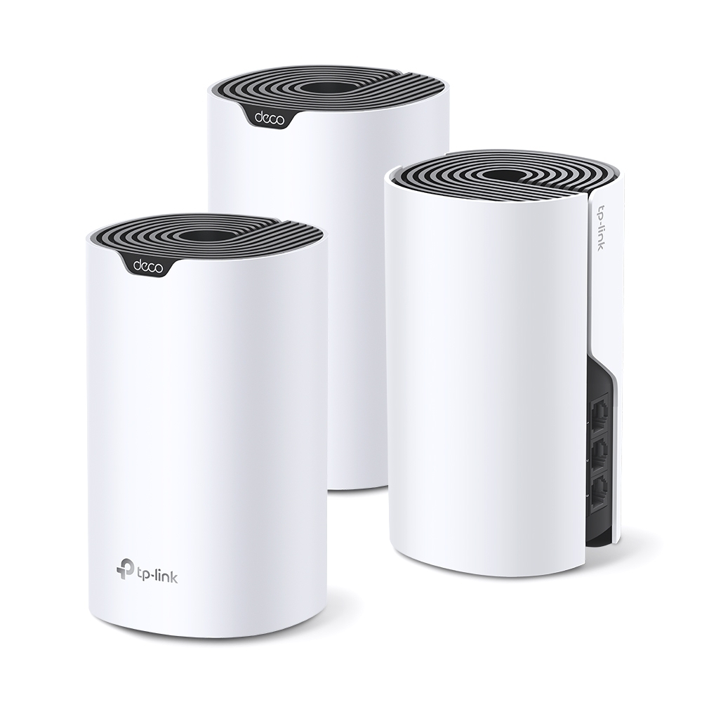 MESH TP-LINK, wireless, router AC1900, pt interior, 1900 Mbps, port LAN, WAN, 2.4 GHz | 5 GHz, antena interna x 3, standard 802.11ac, "Deco S7(3-pack)" thumb