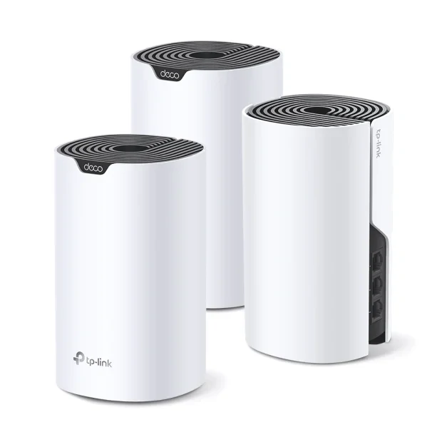 MESH TP-LINK, wireless, router AC1900, pt interior, 1900 Mbps, port LAN, WAN, 2.4 GHz | 5 GHz, antena interna x 3, standard 802.11ac, &quot;Deco S7(3-pack)&quot;