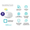 MESH TP-LINK wireless, router AC2200, pt interior, 2200 Mbps, port LAN si WAN Gigabit, 2.4 GHz | 5 GHz, antena interna x 8, standard 802.11ac, "Deco M9 Plus(1-pack)"