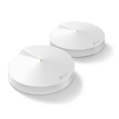 MESH TP-LINK, wireless, router AC2200, pt interior, 2200 Mbps, port LAN si WAN Gigabit, 2.4 GHz | 5 GHz, antena interna x 8, standard 802.11ac, "Deco M9 Plus(2-pack)"