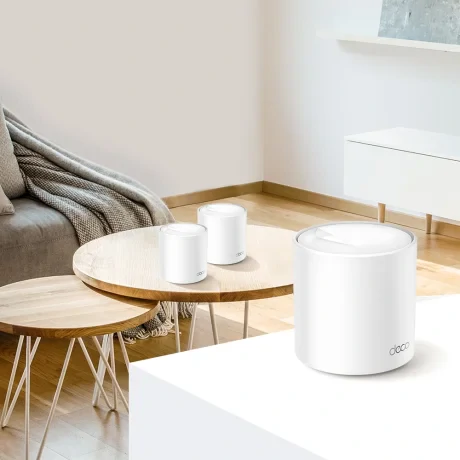 MESH TP-LINK, wireless, router AX3000, pt interior, 3000 Mbps, port LAN, WAN, 2.4 GHz | 5 GHz, antena interna x 4, standard 802.11ax, &quot;Deco X60(1-pack)&quot;