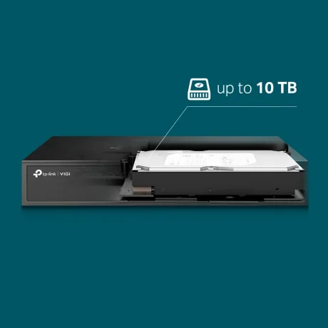 NVR TP-Link VIGI, 8 canale,  capacitate max 10 TB, porturi HDMI | VGA | Retea RJ45 | 2 x USB 2.0, &quot;VIGI NVR1008H&quot;