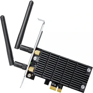 PLACA RETEA TP-LINK AC1300, intern wireless 2.4 GHz | 5 GHz, PCI-E, port, 867 Mbps, antena externa detasabila x 2, &quot;Archer T6E&quot;