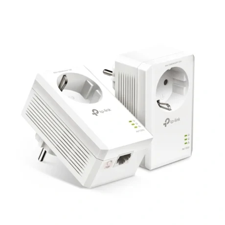 POWERLINE TP-LINK tehnologie AV,  AV1000, pana la 1000Mbps, 1 port Gigabit, priza AC, 1buc. "TL-PA7017P"