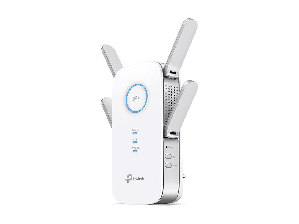 RANGE EXTENDER TP-LINK wireless 2600Mbps, 1 port Gigabit, 4 antene externe, dual band AC2600, 2.4GHz &amp; 5GHz,MU-MIMO "RE650" thumb