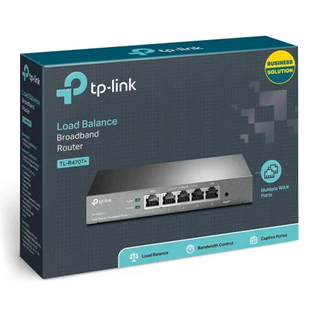 ROUTER TP-LINK wired 10/100 Mb/s, 1 WAN + 1 LAN + 3 WAN/LAN,  TL-R470T+"