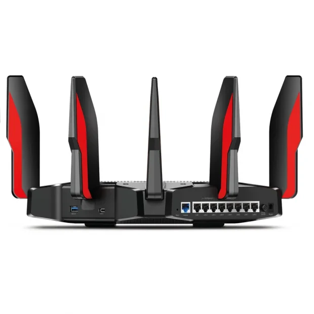 ROUTER TP-LINK wireless 11000Mbps,1 x WAN 2.5Ghz, 8 porturi Gigabit, 8 antene externe, WI-FI 6  &quot;Archer AX11000&quot; (include TV 0.8 lei)