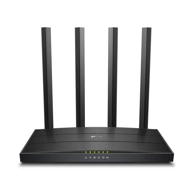 ROUTER TP-LINK wireless 1200Mbps, 4 porturi 10/100/1000Mbps,1 x WAN Gigabit, 4 antene externe, Dual Band AC1200 &quot;Archer C6U&quot;