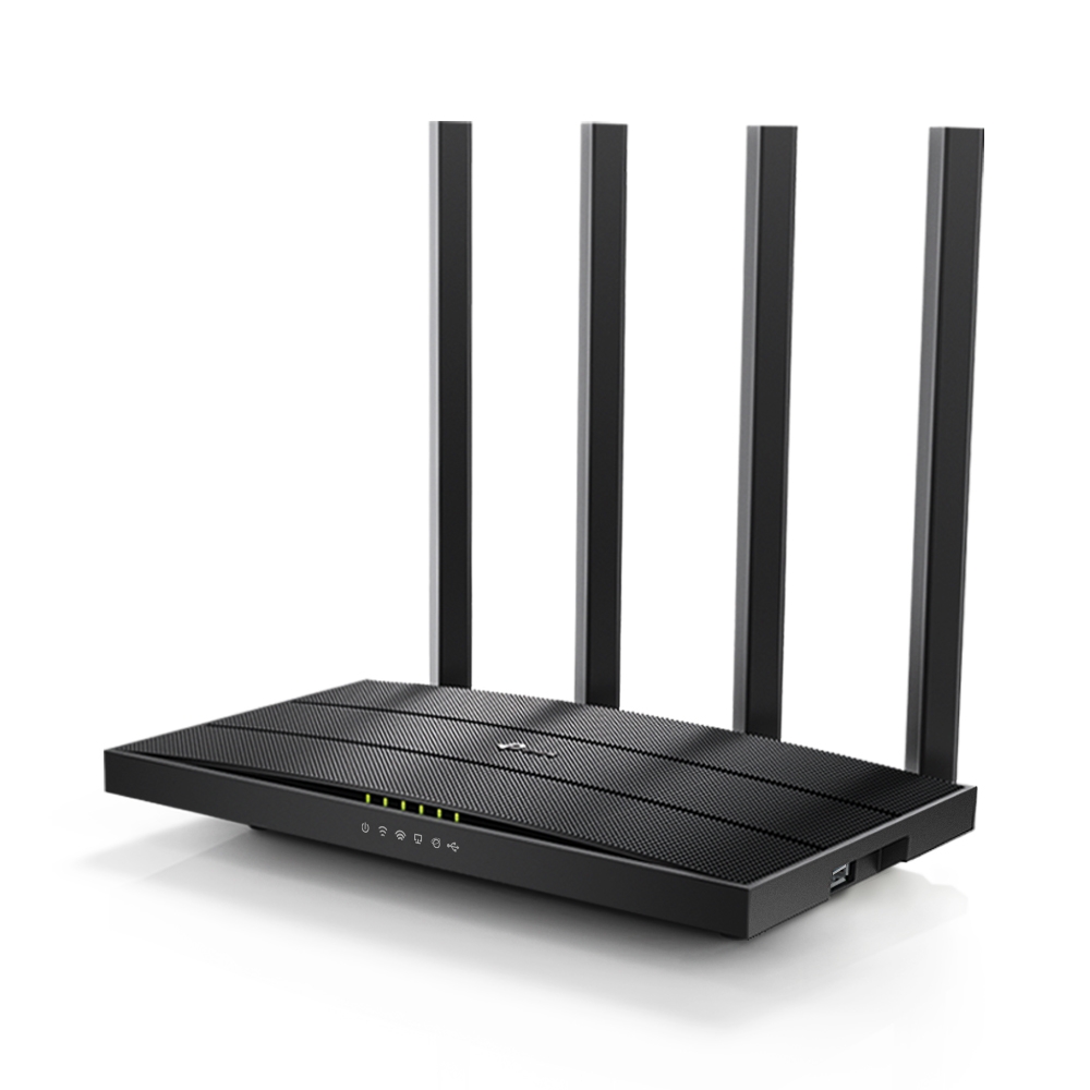 ROUTER TP-LINK wireless 1200Mbps, 4 porturi 10/100/1000Mbps,1 x WAN Gigabit, 4 antene externe, Dual Band AC1200 "Archer C6U" thumb