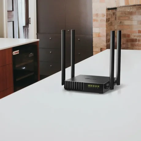ROUTER TP-LINK wireless 1200Mbps, 4 porturi 10/100Mbps, 4 antene externe, Dual Band AC1200 "Archer C54"