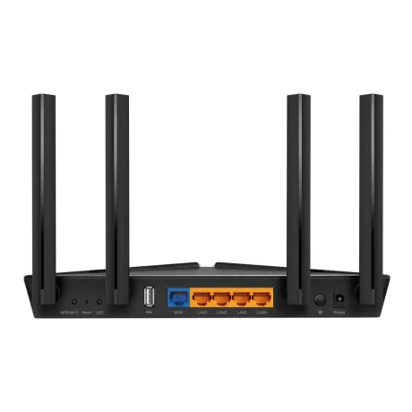ROUTER TP-LINK wireless 1800Mbps,1 x WAN Gigabit, 4 porturi LAN Gigabit, port USB 2.0,  2.4 GHz/5 GHz dual band, 4 antene externe, WI-FI 6,  "Archer AX20"