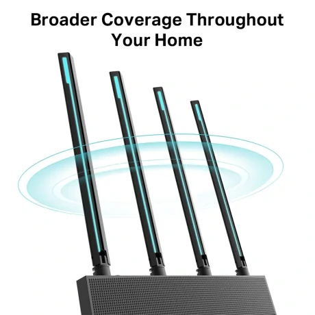 ROUTER TP-LINK wireless 1900Mbps, MU-MIMO, 4 porturi Gigabit, 4 antene externe, Dual Band 2.4 GHz+5 GHz AC1900 &quot;Archer C80&quot;