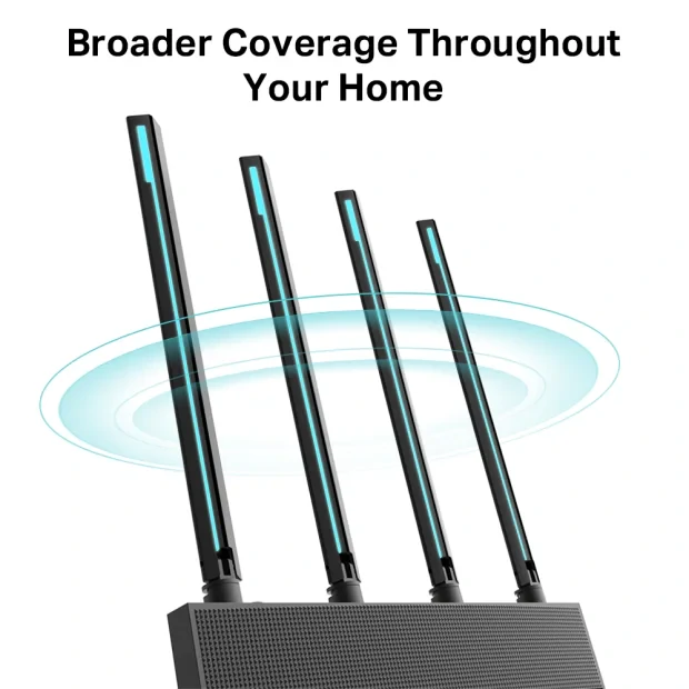 ROUTER TP-LINK wireless 1900Mbps, MU-MIMO, 4 porturi Gigabit, 4 antene externe, Dual Band 2.4 GHz+5 GHz AC1900 &quot;Archer C80&quot;