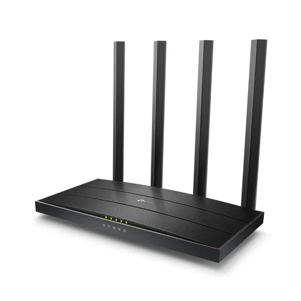 ROUTER TP-LINK wireless 1900Mbps, MU-MIMO, 4 porturi Gigabit, 4 antene externe, Dual Band 2.4 GHz+5 GHz AC1900 &quot;Archer C80&quot;