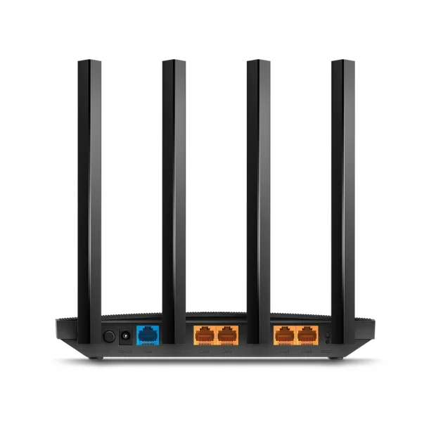 ROUTER TP-LINK wireless 1900Mbps, MU-MIMO, 4 porturi Gigabit, 4 antene externe, Dual Band 2.4 GHz+5 GHz AC1900 &quot;Archer C80&quot;