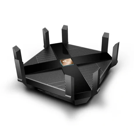 ROUTER TP-LINK wireless 6000Mbps,1 x WAN Gigabit, 8 porturi Gigabit, 2.4 Ghz/5 Ghz dual band, 8 antene externe, WI-FI 6 "Archer AX6000"