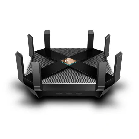 ROUTER TP-LINK wireless 6000Mbps,1 x WAN Gigabit, 8 porturi Gigabit, 2.4 Ghz/5 Ghz dual band, 8 antene externe, WI-FI 6 "Archer AX6000"
