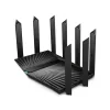 ROUTER TP-LINK wireless 7800Mbps, 1× 2.5 Gbps WAN/LAN port + 1× 1 Gbps WAN/LAN port + 3× Gigabit LAN ports + 2× USB, 2.4 Ghz/5 Ghz dual band, 8 antene externe, WI-FI 6 &quot;Archer AX95&quot;